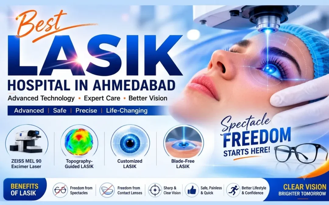 Best LASIK Hospital in Ahmedabad – Advanced Blade-Free Vision Correction at Sanjivani Eye Hospital