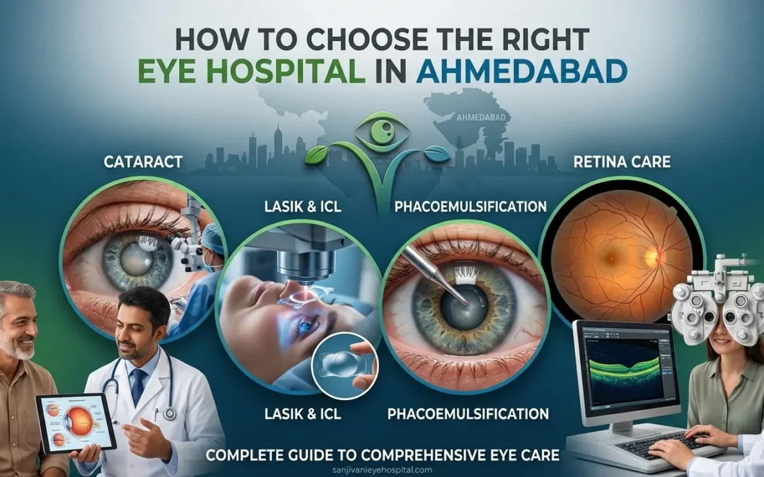 How to Choose the Right Eye Hospital in Ahmedabad: Complete Guide to Cataract, LASIK, ICL, Phaco and Retina Care